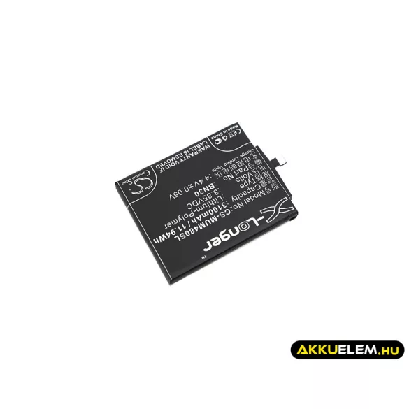 Utángyártott Xiaomi mobil Li-Polymer akkumulátor 3.85V 3100mAh BN30 - CameronSino