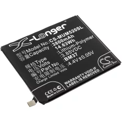   Utángyártott Xiaomi mobil Li-Polymer akkumulátor 3.85V 3800mAh BM37 ( International Versino ) - CameronSino