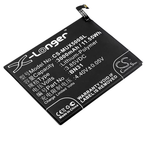 Utángyártott Redmi mobil Li-Polymer akkumulátor 3.85V 3000mAh BN31 - CameronSino
