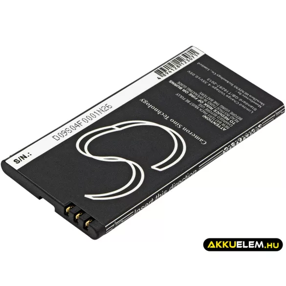 Utángyártott Microsoft mobil Li-Polymer akkumulátor 3.8V 1900mAh BL-T5A, BV-T5A - CameronSino