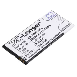   Utángyártott Nokia mobil Li-ion akkumulátor 3.8V 2000mAh BV-T3G - CameronSino