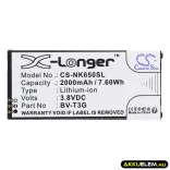 Utángyártott Nokia mobil Li-ion akkumulátor 3.8V 2000mAh BV-T3G - CameronSino