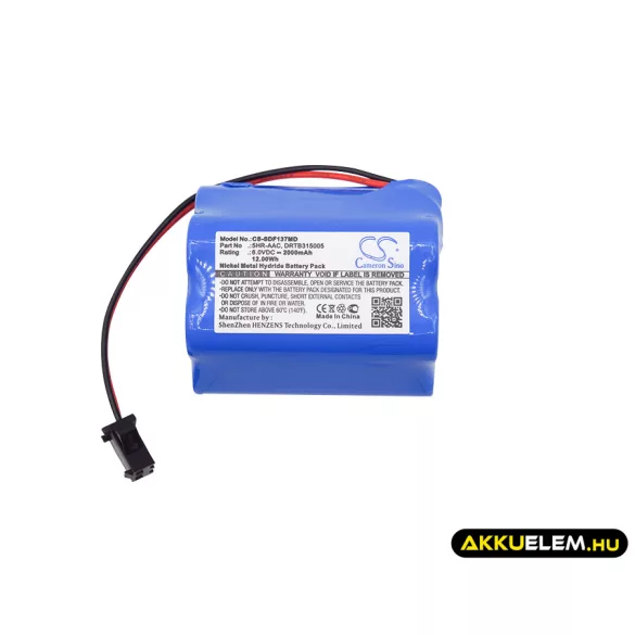 Utángyártott Sanyo Orvosi Ni-MH akkumulátor 6V 2000mAh 5HR-AAC, DRTB315005 - CameronSino