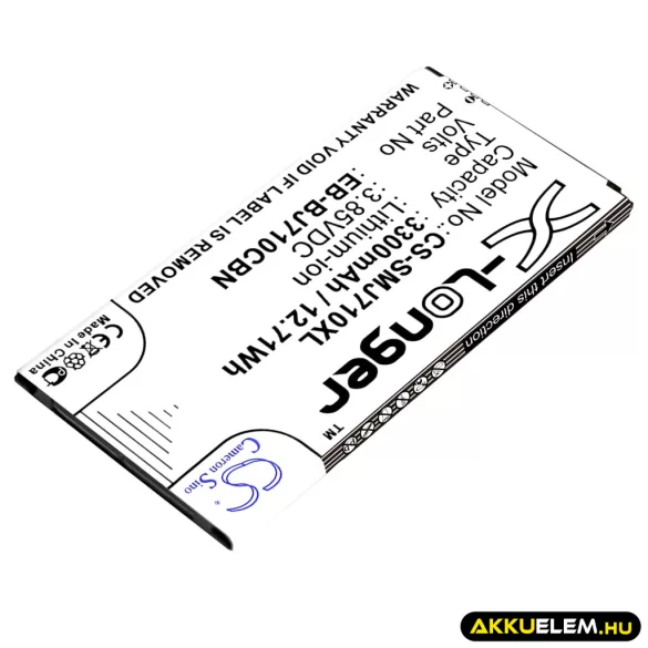 Utángyártott Samsung mobil Li-ion akkumulátor 3.85V 3300mAh EB-BJ710CBN, EB-BJ710CBE - CameronSino