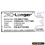 Utángyártott Samsung mobil Li-ion akkumulátor 3.85V 3300mAh EB-BJ710CBN, EB-BJ710CBE - CameronSino