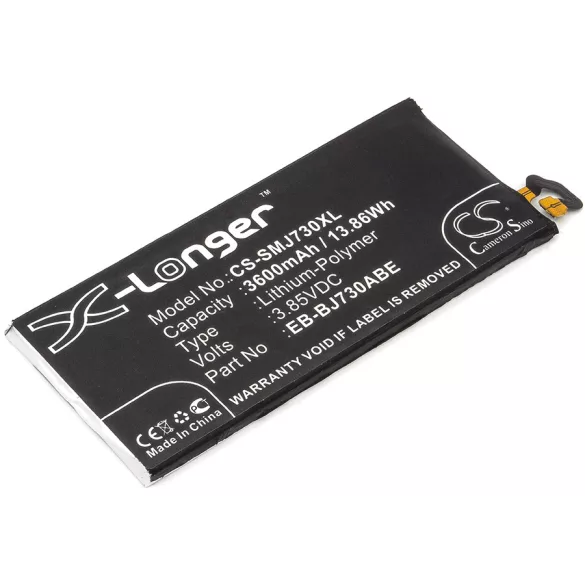 Utángyártott Samsung mobil Li-Polymer akkumulátor 3.85V 3600mAh EB-BJ730ABE - CameronSino