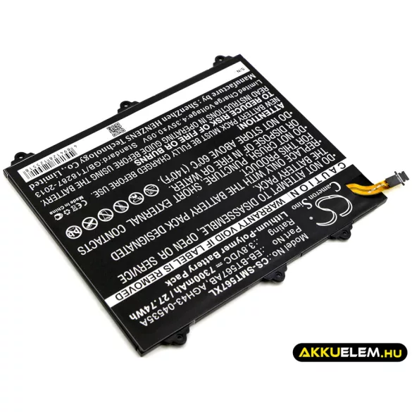 Utángyártott Samsung Tablet Li-Polymer akkumulátor 3.8V 7300mAh EB-BT567ABA, GH43-04535A - CameronSino