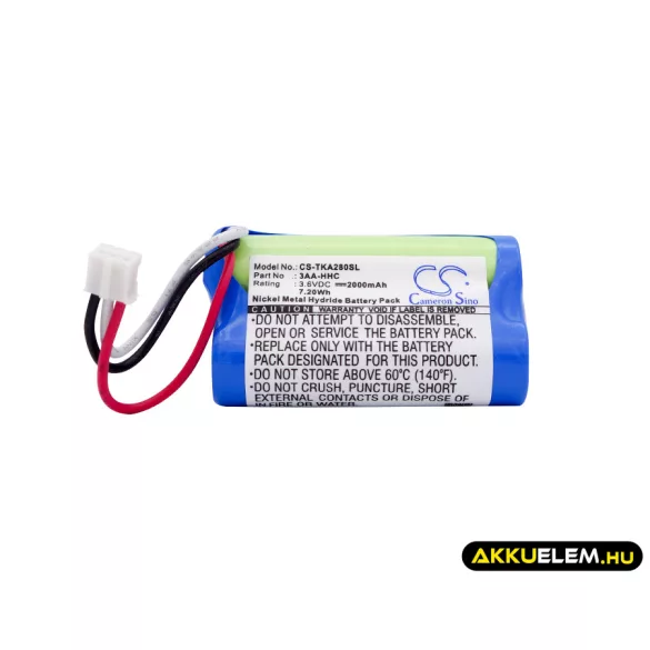 Utángyártott TDK hangszóró Ni-MH akkumulátor 3.6V 2000mAh 3AA-HHC - CameronSino