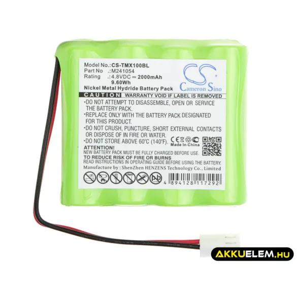 Utángyártott Teleradio Daru távirányító Ni-MH akkumulátor 4.8V 2000mAh M241054 - CameronSino