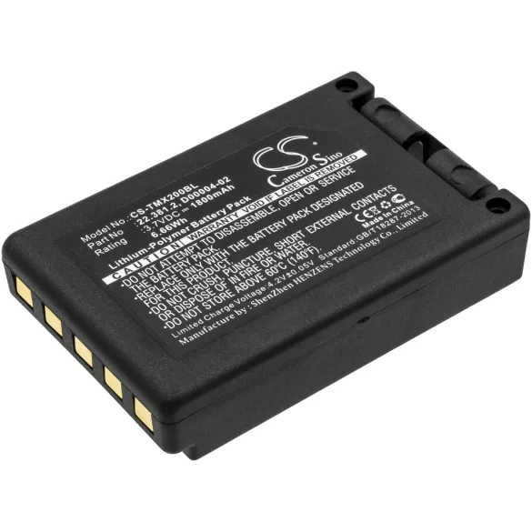Utángyártott Teleradio Daru távirányító Li-Polymer akkumulátor 3.7V 1800mAh D00004-02, 22.381.2 - CameronSino