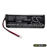 Utángyártott Unitech Vonalkód szkenner Li-ion akkumulátor 3.7V 1600mAh 1400-900014G - CameronSino