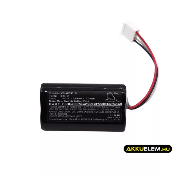 Utángyártott X-Rite egyéb Ni-MH akkumulátor 3.6V 2000mAh E15-31 - CameronSino