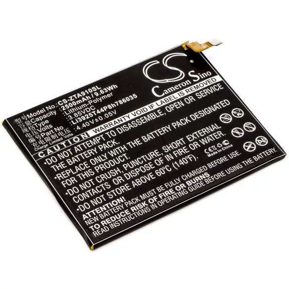 Utángyártott Vodafone mobil Li-Polymer akkumulátor 3.85V 2500mAh Li3925T44P8h786035 - CameronSino