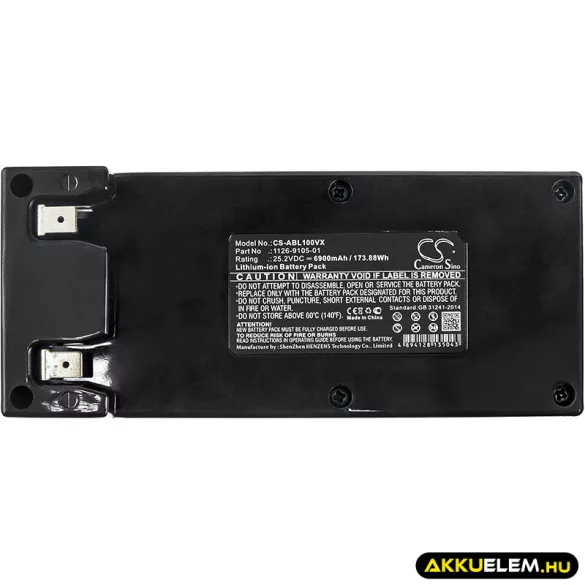 Utángyártott Wiper Fűnyíró Li-ion akkumulátor 25.2V 6900mAh - CameronSino