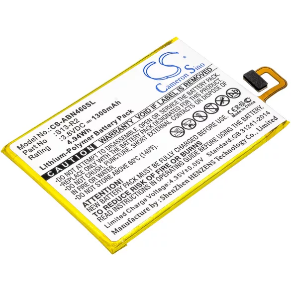 Utángyártott Amazon Tablet Li-Polymer akkumulátor 3.8V 1300mAh S13-R2, S13-R2-A - CameronSino