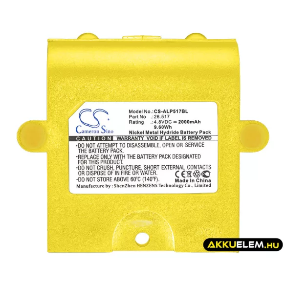 Utángyártott Apollo Daru távirányító Ni-MH akkumulátor 4.8V 2000mAh 26.517 - CameronSino