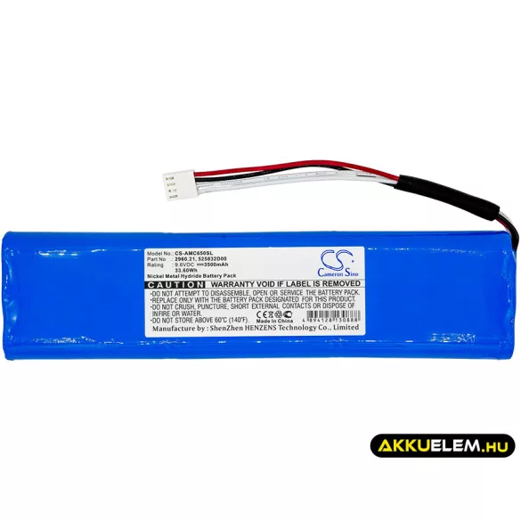 Utángyártott Megger egyéb Ni-MH akkumulátor 9.6V 3500mAh 525832D00 - CameronSino