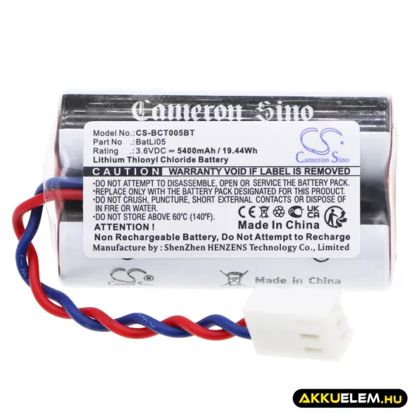 Utángyártott ABB Riasztó rendszer Li-SOCl2 elem 3.6V 5400mAh FAS8904 - CameronSino