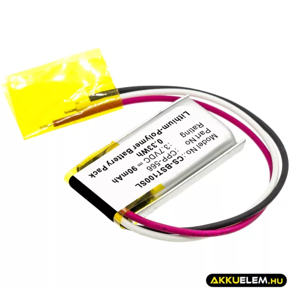 Utángyártott Beats Vezeték nélküli fejhallgató Li-Polymer akkumulátor 3.7V 90mAh CPP-566 - CameronSino