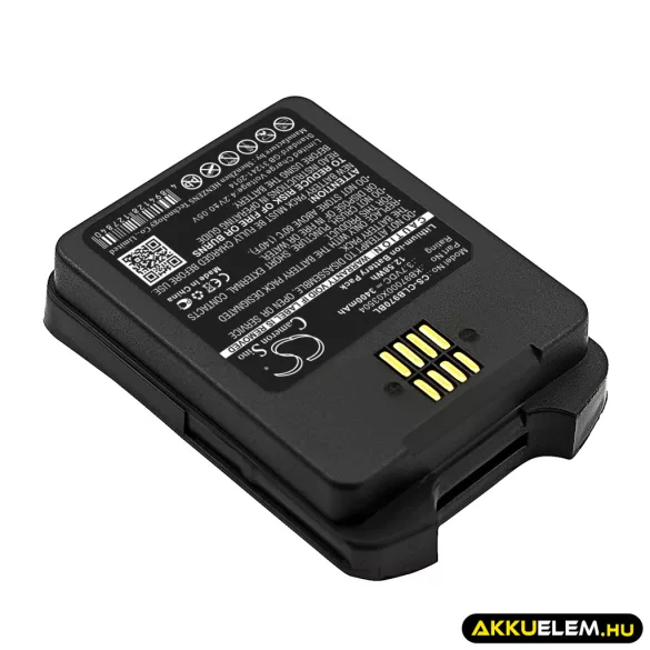 Utángyártott CipherLab Vonalkód szkenner Li-ion akkumulátor 3.7V 3400mAh KB97000X03504, BA-0083A6 - CameronSino