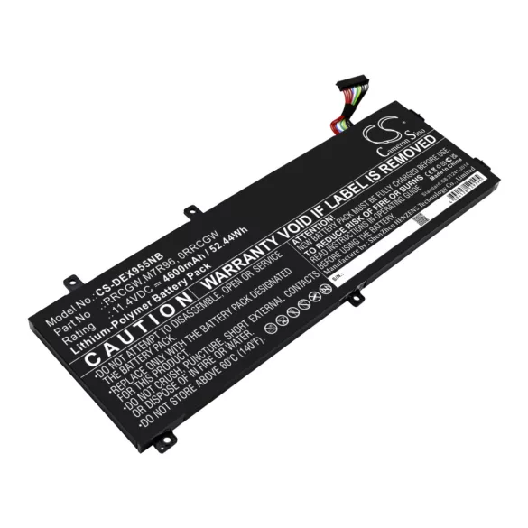 Utángyártott Dell laptop Li-Polymer akkumulátor 11.4V 4600mAh 0GPM03, 0RRCGW - CameronSino