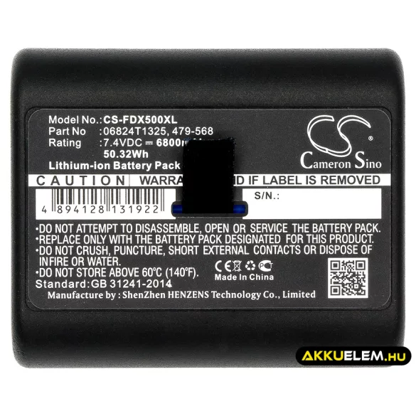 Utángyártott NetScout egyéb Li-ion akkumulátor 7.4V 6800mAh - CameronSino