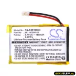 Utángyártott Garmin Okosóra Li-Polymer akkumulátor 3.7V 180mAh 361-00086-00, 361-00072-10 - CameronSino