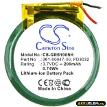 Utángyártott Garmin Okosóra Li-ion akkumulátor 3.7V 200mAh 361-00047-00, PD3032 - CameronSino