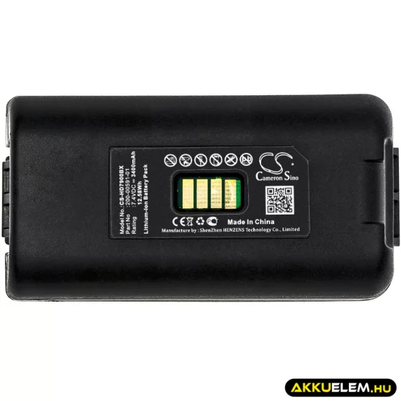 Utángyártott LXE Vonalkód szkenner Li-ion akkumulátor 7.4V 3400mAh 200-00591-01, 20000591-01 - CameronSino