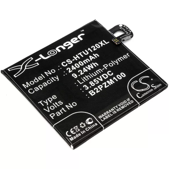 Utángyártott HTC mobil Li-Polymer akkumulátor 3.85V 2400mAh B2PZM100, 35H00270-00M - CameronSino