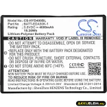Utángyártott Honeywell Vonalkód szkenner Li-Polymer akkumulátor 3.8V 4000mAh BATT-EDA40-1, BAT-EDA50 - CameronSino