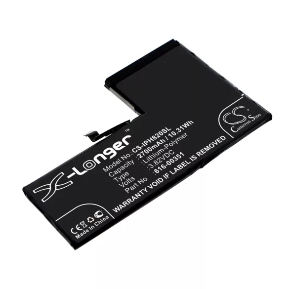 Utángyártott Apple mobil Li-Polymer akkumulátor 3.82V 2700mAh 616-00351 - CameronSino