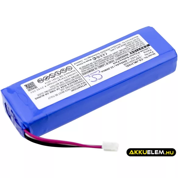 Utángyártott JBL hangszóró Li-Polymer akkumulátor 3.7V 6000mAh GSP1029102R, P763098 - CameronSino