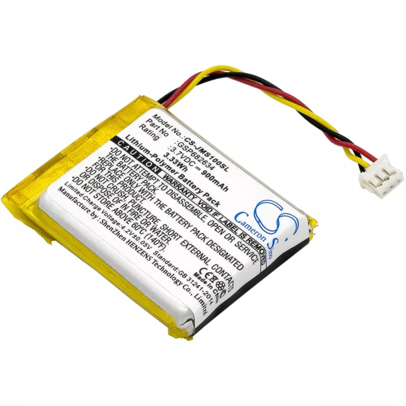 Utángyártott JBL hangszóró Li-Polymer akkumulátor 3.7V 900mAh GSP682634 - CameronSino