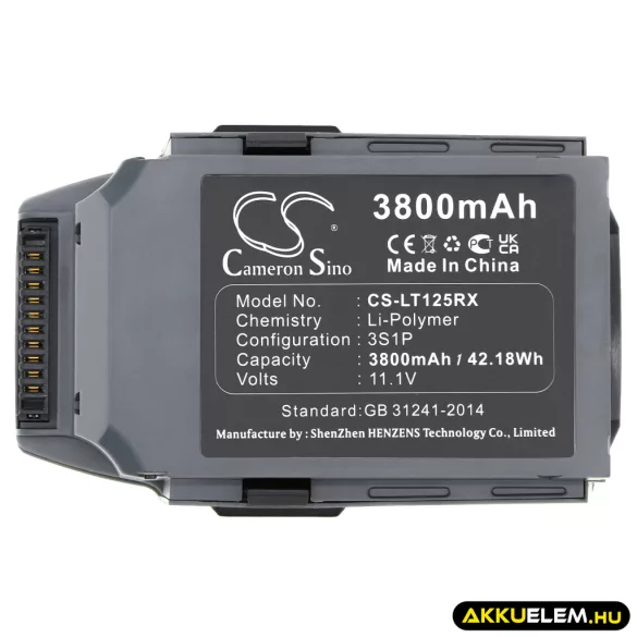 Utángyártott DJI drón akkumulátor 11.1V GP785075-38300DB, CP.PT.00000077.01 - CameronSino