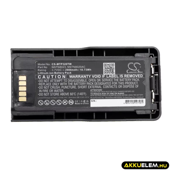Utángyártott Motorola adó-vevő rádió Li-ion akkumulátor 3.7V 2900mAh - CameronSino
