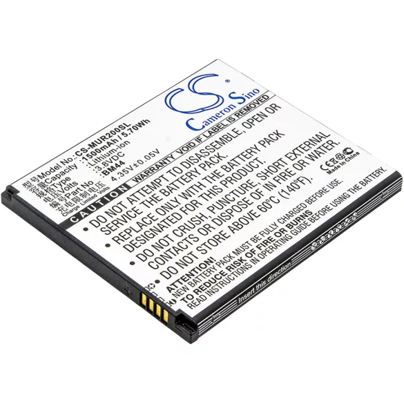 Utángyártott Xiaomi mobil Li-ion akkumulátor 3.8V 1500mAh BM44 - CameronSino