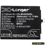 Utángyártott Xiaomi mobil Li-Polymer akkumulátor 3.85V 2900mAh BN34 - CameronSino