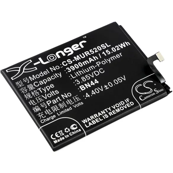 Utángyártott Xiaomi mobil Li-Polymer akkumulátor 3.85V 3900mAh BN44 - CameronSino