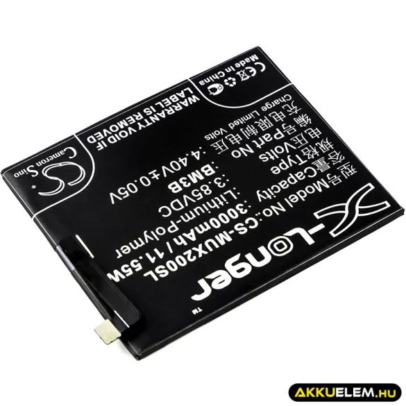 Utángyártott Xiaomi mobil Li-Polymer akkumulátor 3.85V 3000mAh BM3B - CameronSino