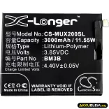 Utángyártott Xiaomi mobil Li-Polymer akkumulátor 3.85V 3000mAh BM3B - CameronSino