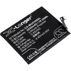   Utángyártott Xiaomi mobil Li-Polymer akkumulátor 3.85V 2650mAh BM3K - CameronSino