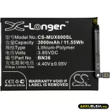 Utángyártott Xiaomi mobil Li-Polymer akkumulátor 3.85V 3000mAh BN36 - CameronSino