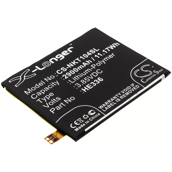 Utángyártott Nokia mobil Li-Polymer akkumulátor 3.85V 2900mAh HE336, HE321 - CameronSino
