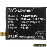 Utángyártott Nokia mobil Li-Polymer akkumulátor 3.85V 2900mAh HE336, HE321 - CameronSino