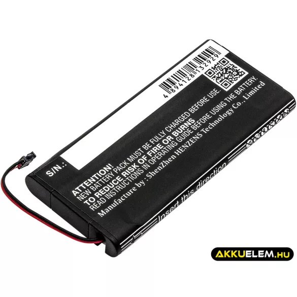 Utángyártott Nintendo Játékkonzol Li-ion akkumulátor 3.7V 520mAh HAC-006, HAC-BPJPA-C0 - CameronSino