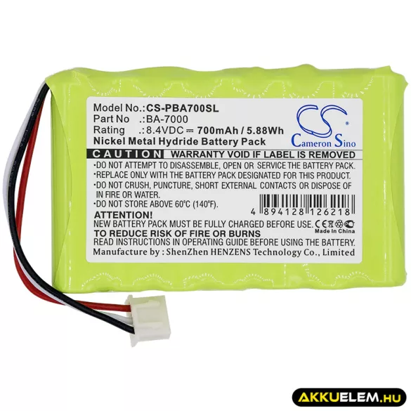 Utángyártott Brother Hordozható nyomtató Ni-MH akkumulátor 8.4V 700mAh BA-7000 - CameronSino