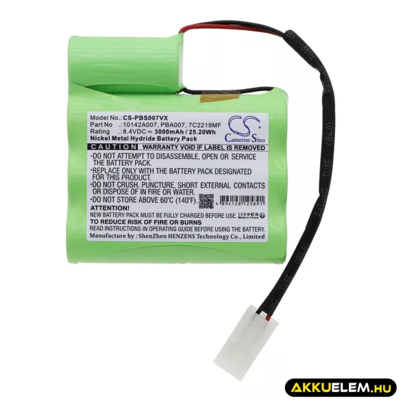 Utángyártott MTC porszívó Ni-MH akkumulátor 8.4V 3000mAh - CameronSino