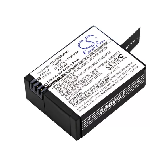 Utángyártott Rollei Kamera Li-ion akkumulátor 3.7V 1180mAh GLW08 - CameronSino