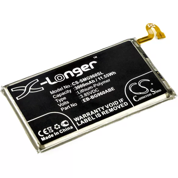 Utángyártott Samsung mobil Li-Polymer akkumulátor 3.85V 3000mAh EB-BG960ABE - CameronSino